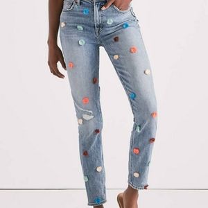 Lucky Brand Pom-Pom Jeans